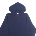RUSSELL ATHLETIC Mens Navy Blue Pullover Hoodie XL Cotton Blend Casual