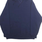 RUSSELL ATHLETIC Mens Navy Blue Pullover Hoodie XL Cotton Blend Casual
