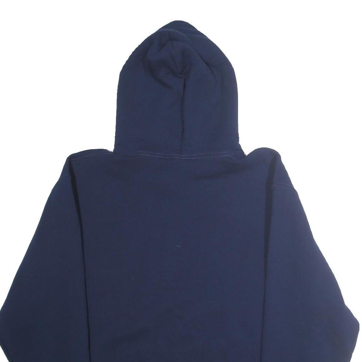 RUSSELL ATHLETIC Mens Navy Blue Pullover Hoodie XL Cotton Blend Casual