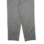 GAP Mens Cotton Blend Grey Relaxed Straight Trousers W35 L30 Casual Zip