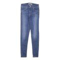 LEVI'S Womens Jeans Blue Slim Skinny Denim Medium W24 L27 Stretch Zip