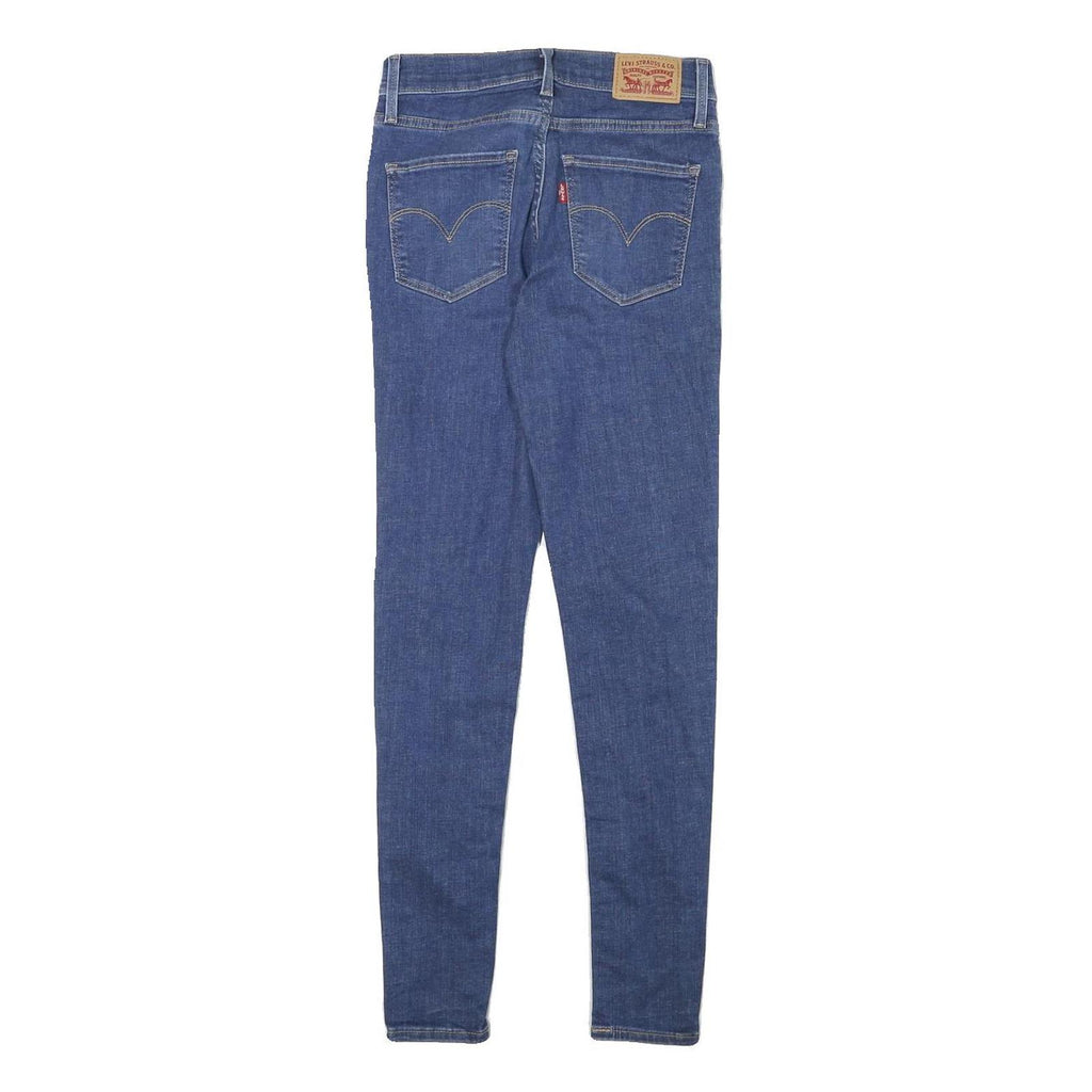 LEVI'S Womens Jeans Blue Slim Skinny Denim Medium W24 L27 Stretch Zip