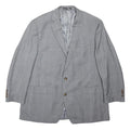 LAUREN RALPH LAUREN Womens Grey Wool Blend Jacket UK 20 Button Plain Classic Fit