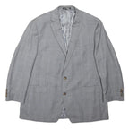 LAUREN RALPH LAUREN Womens Grey Wool Blend Jacket UK 20 Button Plain Classic Fit