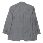 LAUREN RALPH LAUREN Womens Grey Wool Blend Jacket UK 20 Button Plain Classic Fit