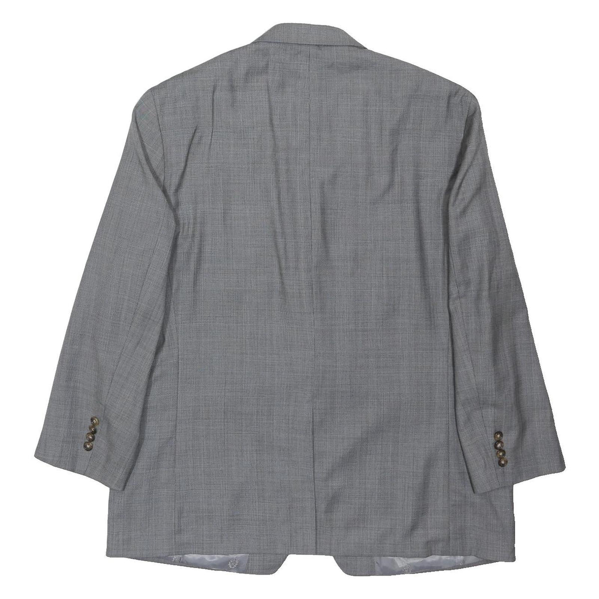 LAUREN RALPH LAUREN Womens Grey Wool Blend Jacket UK 20 Button Plain Classic Fit