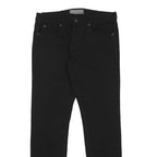 FRENCH CONNECTION Mens Slim Black Jeans Denim W30 L32 Stylish Zip Closure