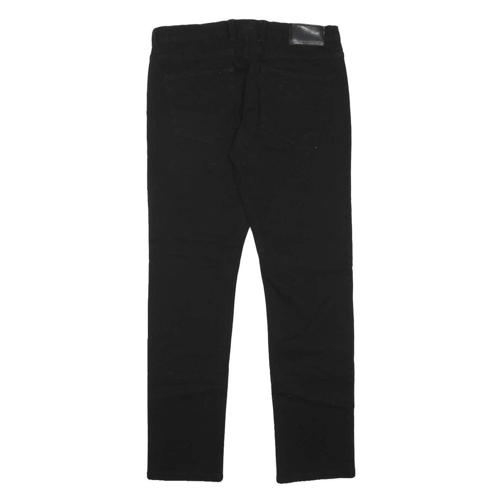 FRENCH CONNECTION Mens Slim Black Jeans Denim W30 L32 Stylish Zip Closure