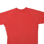 ADIDAS Mens Red & White Graphic T-Shirt L Short Sleeve Crew Neck Athletic