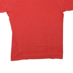 ADIDAS Mens Red & White Graphic T-Shirt L Short Sleeve Crew Neck Athletic