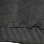 CARHARTT Mens Black Hooded Canvas Cotton Workwear Jacket M Zip Loose Fit