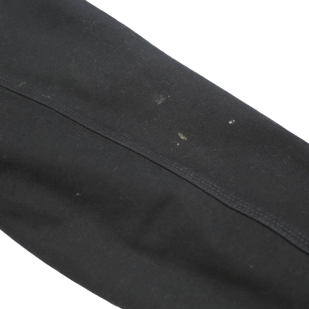 CARHARTT Mens Black Hooded Canvas Cotton Workwear Jacket M Zip Loose Fit