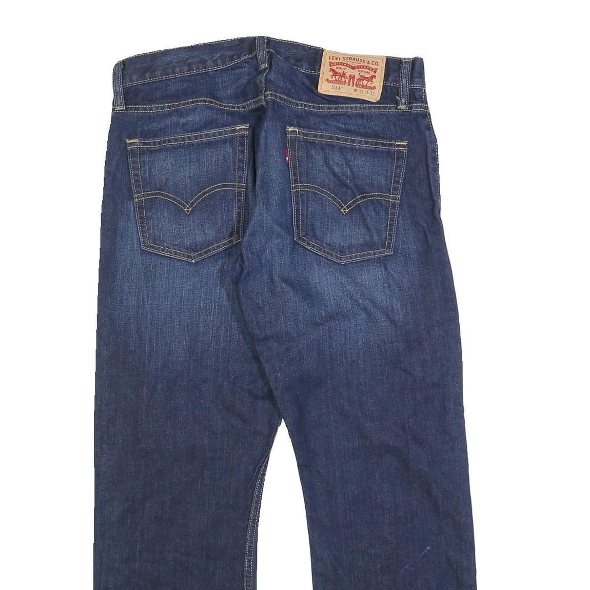 LEVI'S 514 Classic Mens Jeans Blue Classic Straight Denim Medium W31 L28 Zip