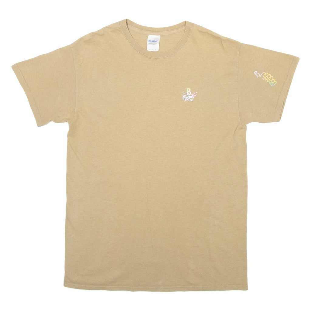 GILDAN Womens T-Shirt Brown M
