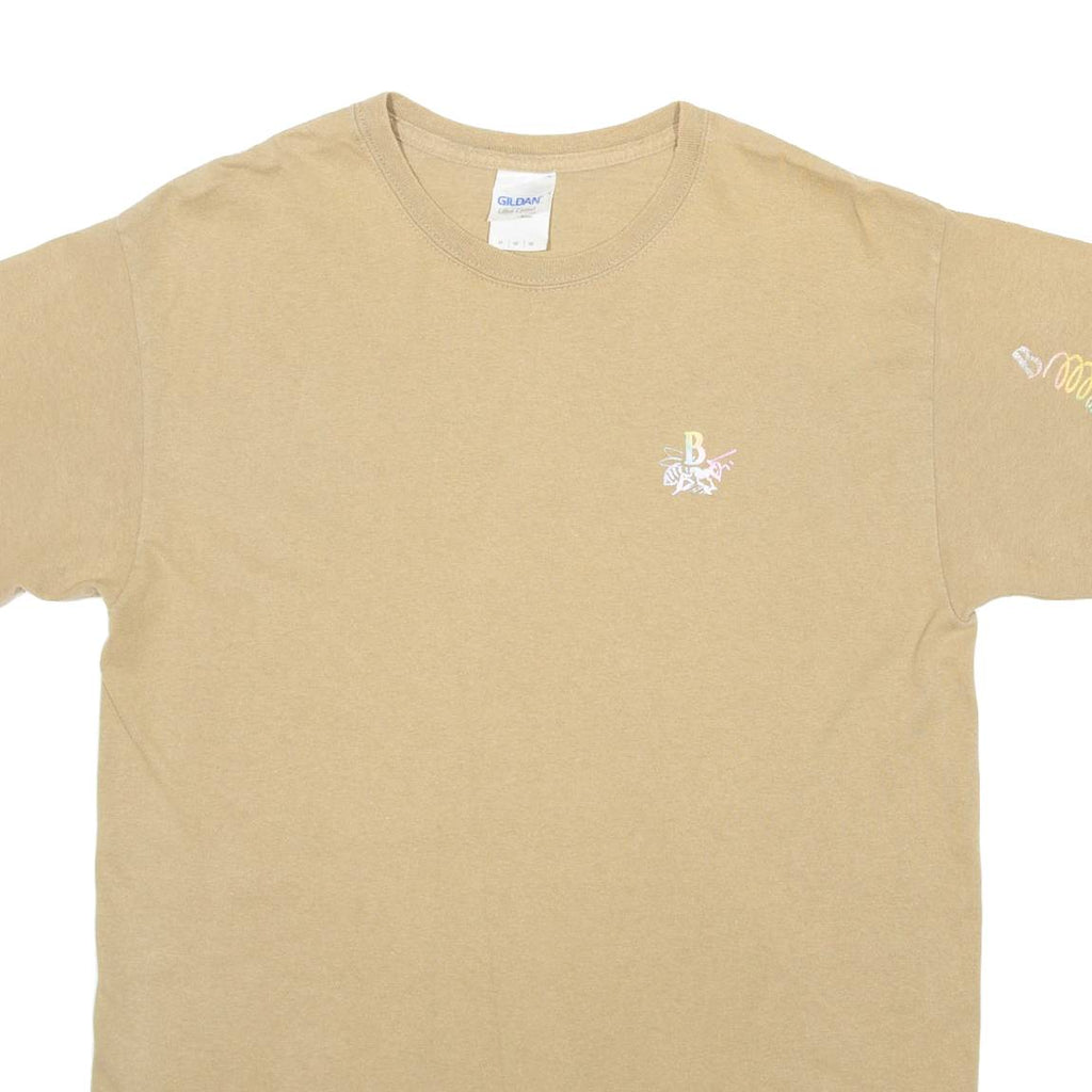 GILDAN Womens T-Shirt Brown M