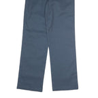 DICKIES Mens Polyester Blend Navy Regular Straight Trousers W30 L32 Workwear Zip
