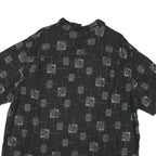 BATICK BAY Mens Black Pattern Rayon Shirt 2XL Casual Lightweight Summer Wear