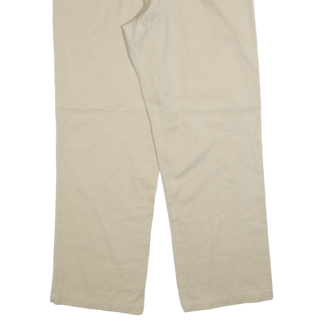 DICKIES Mens Regular Fit Beige Cotton Blend Trousers W36 L32 Classic Workwear