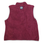M&M'S Womens Maroon & Grey Patterned Sleeveless Zip Up Jumper XL Oh Nuts