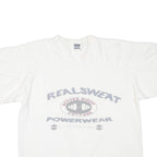 SHIRT COMPANY Powerwear Short Sleeve Mens Sweatshirt White V-Neck S