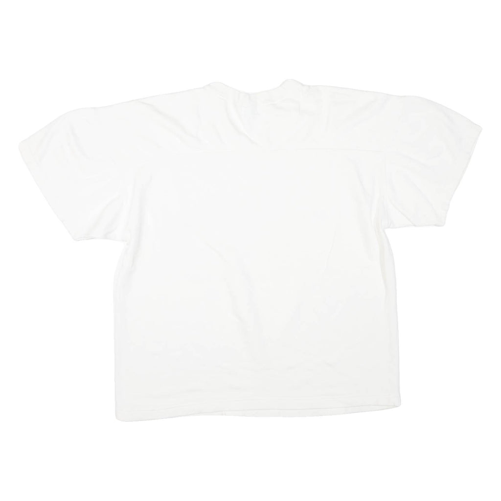 SHIRT COMPANY Powerwear Short Sleeve Mens Sweatshirt White V-Neck S