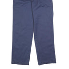 DICKIES Mens Cotton Blend Navy Regular Straight Trousers W36 L32 Workwear