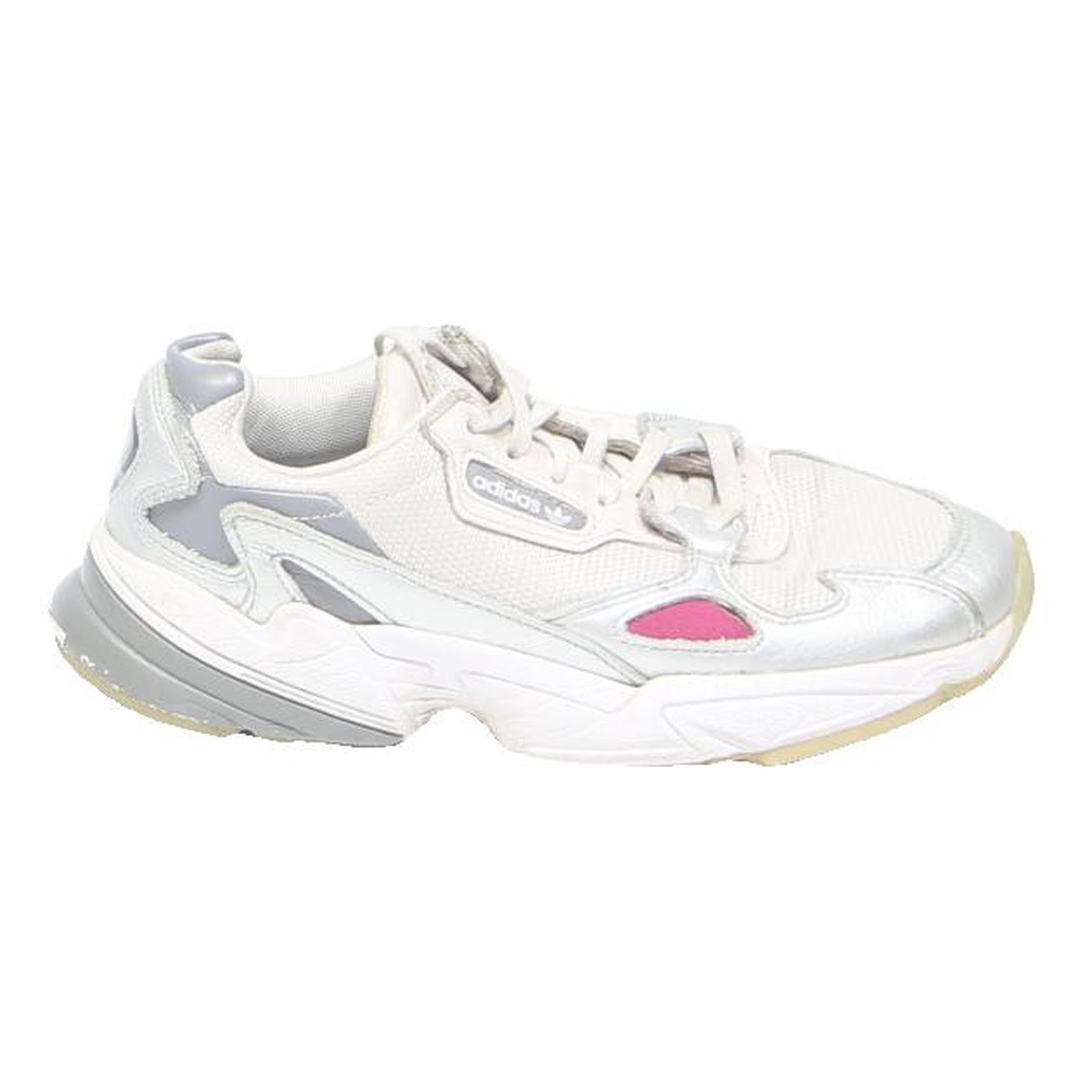 ADIDAS Falcon Womens Chunky Trainers White & Pink Synthetic UK 5 Comfortable