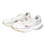 ADIDAS Falcon Womens Chunky Trainers White & Pink Synthetic UK 5 Comfortable