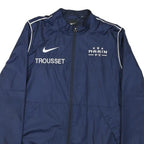 NIKE Womens Navy Blue FC Track Jacket S Nylon Zip Sportswear Athletic