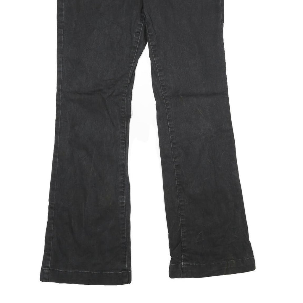 FADED GLORY Womens Regular Fit Black Denim Jeans W30 L30 Bootcut Cotton Blend