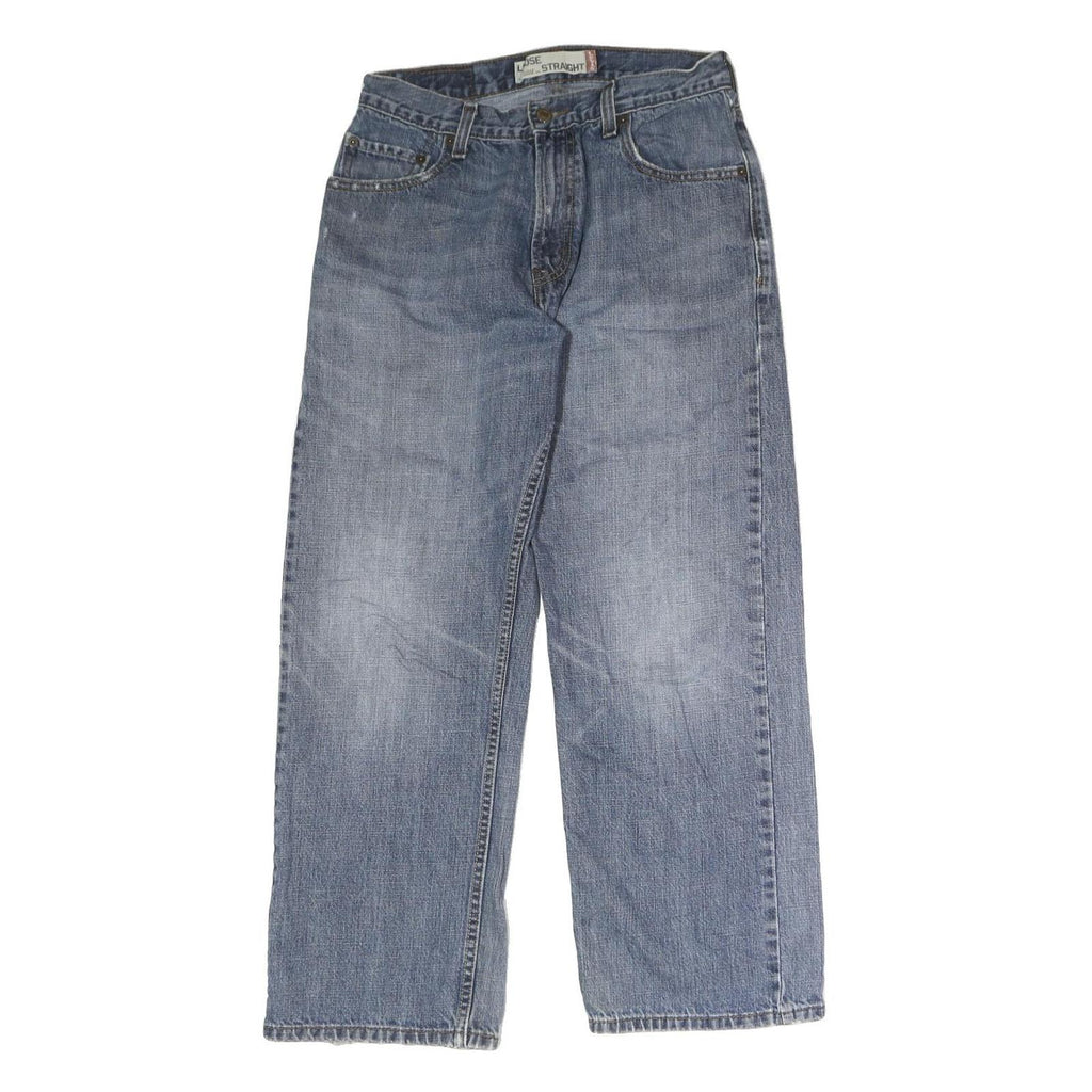 LEVI'S Mens Blue Regular Straight Denim Medium W30 L27 Button Closure Jeans