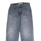 LEVI'S Mens Blue Regular Straight Denim Medium W30 L27 Button Closure Jeans