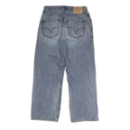 LEVI'S Mens Blue Regular Straight Denim Medium W30 L27 Button Closure Jeans