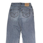 LEVI'S Mens Blue Regular Straight Denim Medium W30 L27 Button Closure Jeans