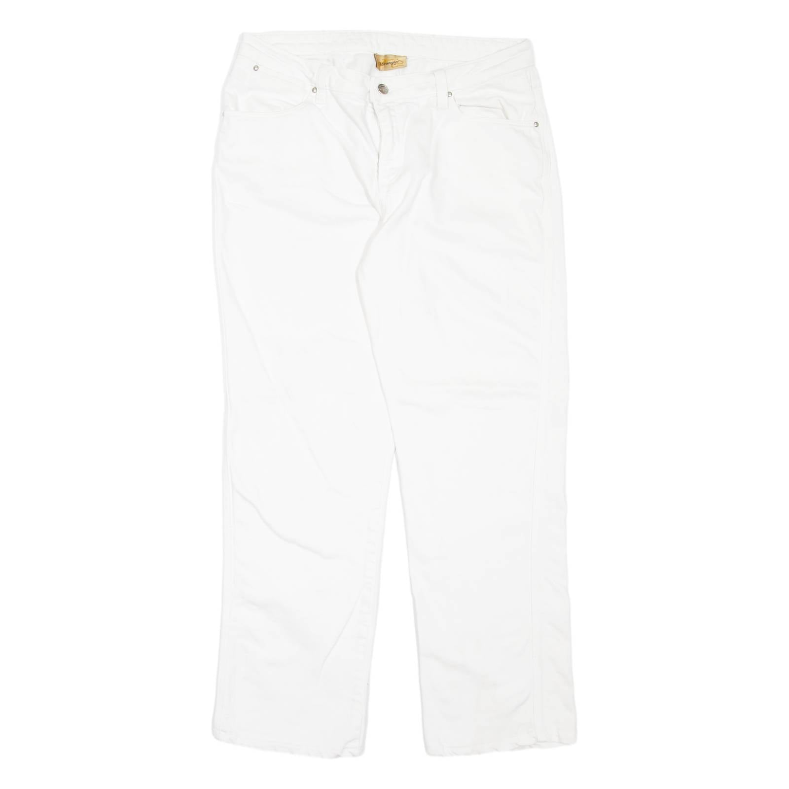 WRANGLER Womens Jeans White Relaxed Mom W32 L28
