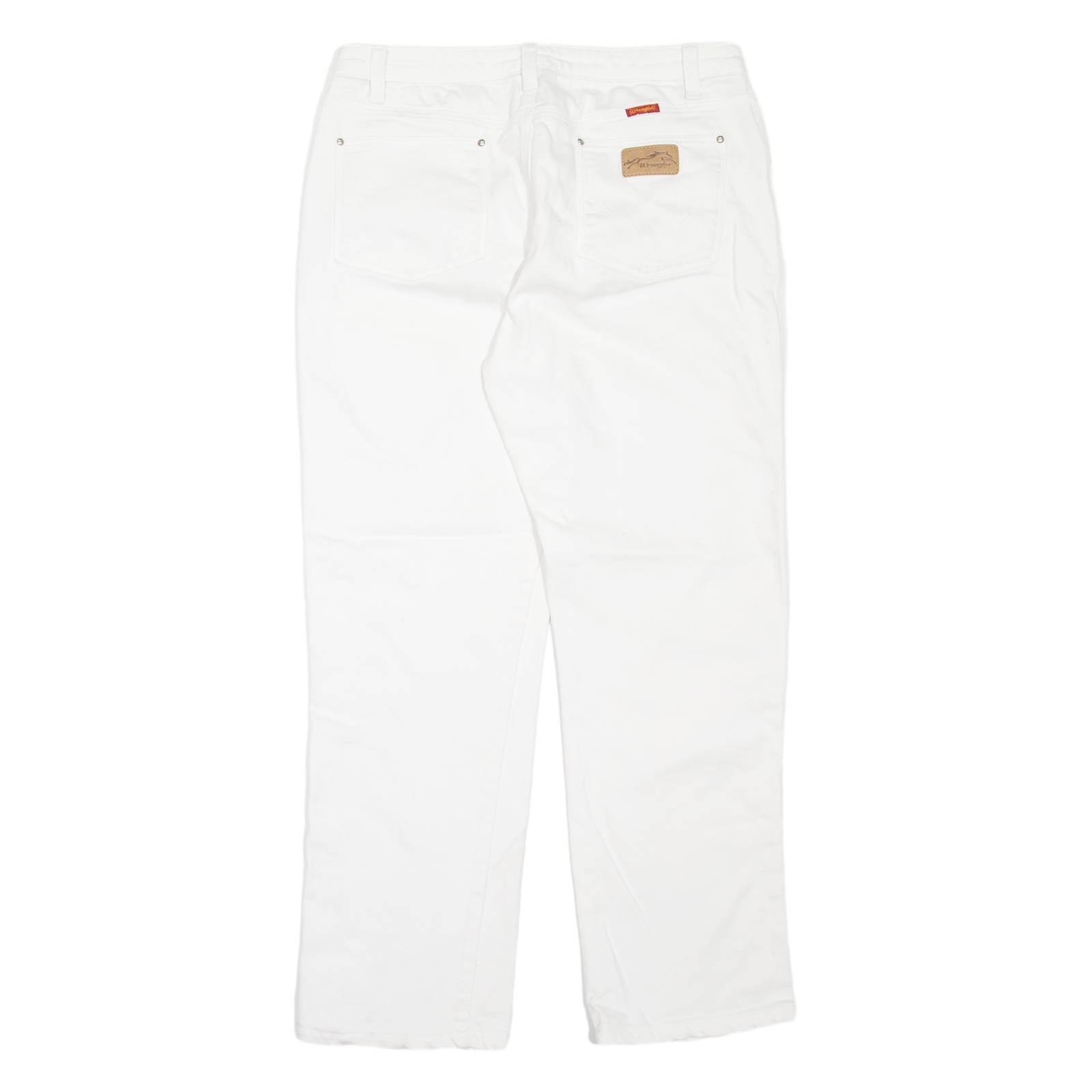 WRANGLER Womens Jeans White Relaxed Mom W32 L28