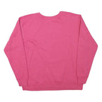 HANES Mens Pink Crew Neck S Cotton Blend Casual Sweatshirt