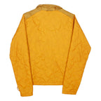 HELLY HANSEN Womens Yellow & Gold Quilted Jacket M Polyester Blend Zip Outdoor