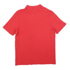 FILA Mens Red Short Sleeve Plain L Polo Shirt Cotton Blend Casual Sportswear