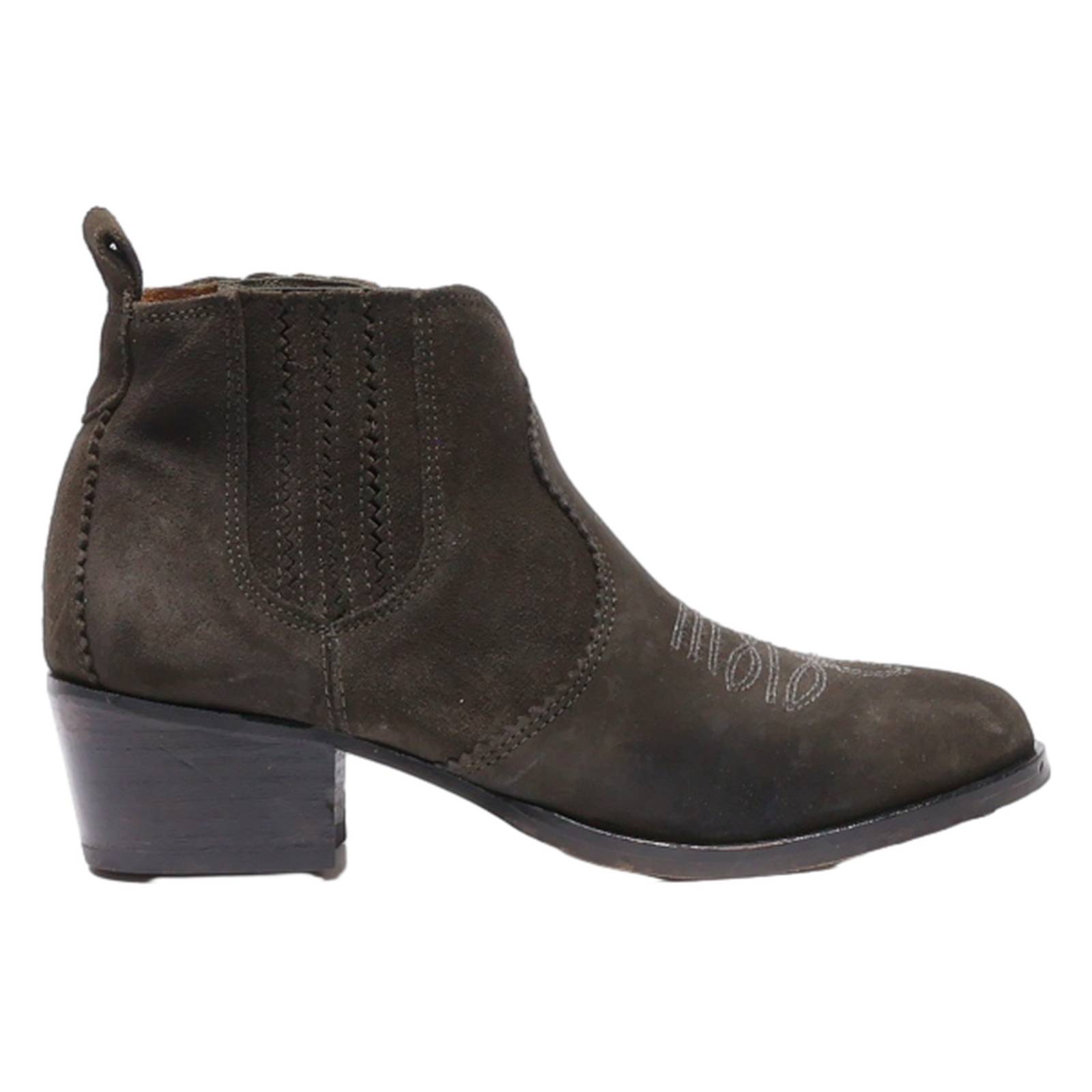 SCHMOOVE Cowboy Boots Brown Leather Womens UK 3