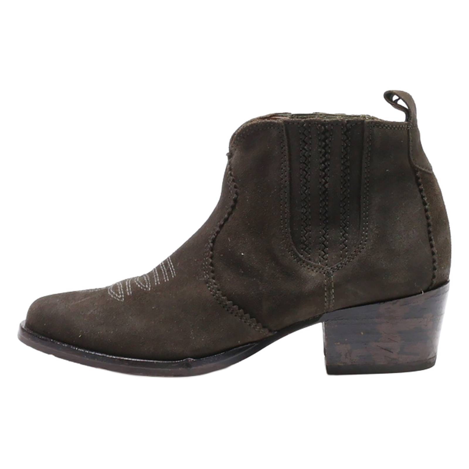 SCHMOOVE Cowboy Boots Brown Leather Womens UK 3