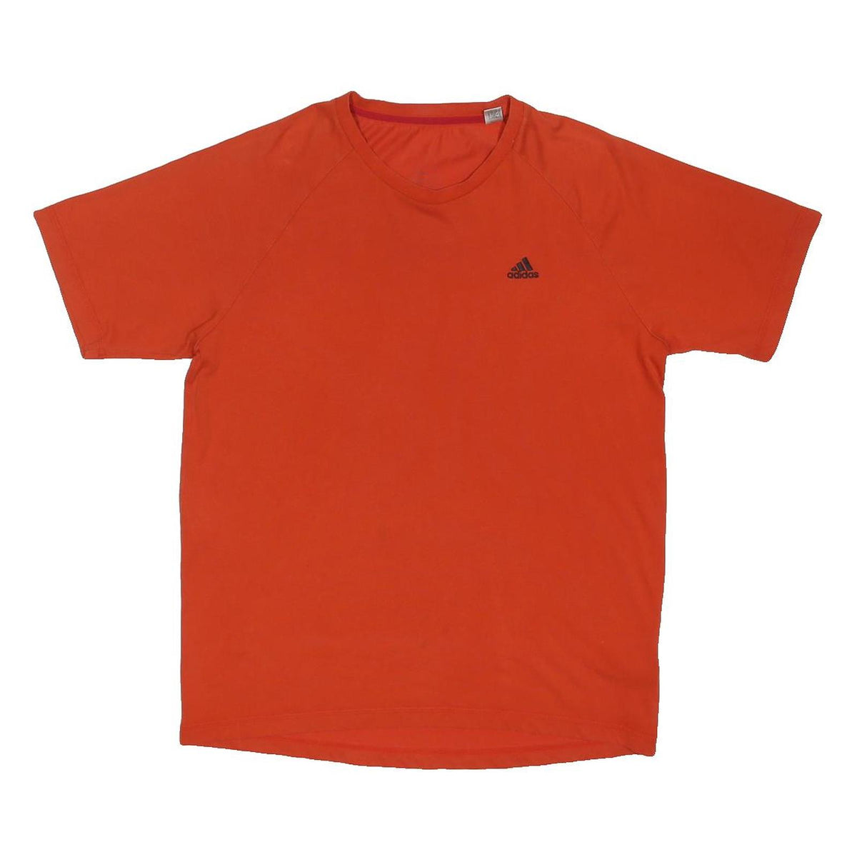 ADIDAS Mens Orange Athletic T-Shirt M Short Sleeve Round Neck Sports Gym Top