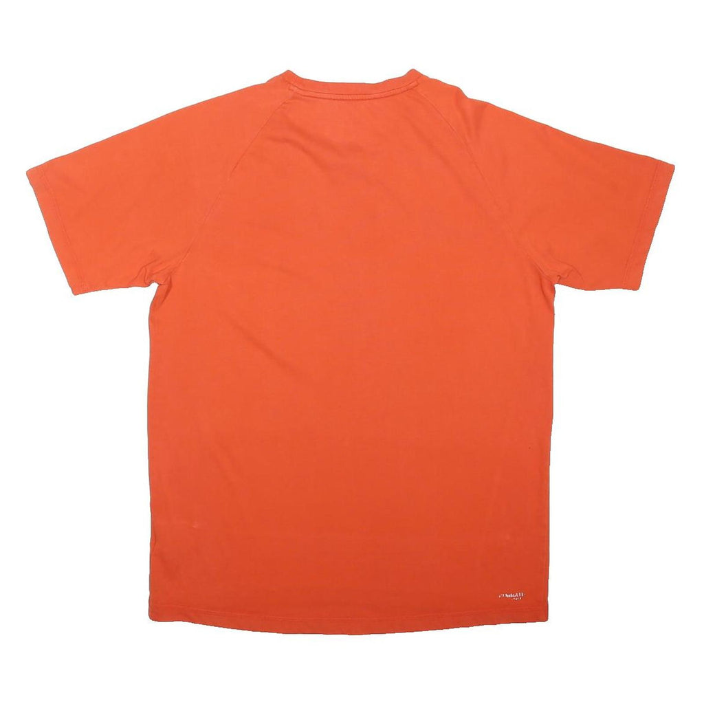 ADIDAS Mens Orange Athletic T-Shirt M Short Sleeve Round Neck Sports Gym Top