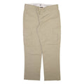 DICKIES Cargo Mens Trousers Beige Slim Straight W38 L30