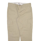 DICKIES Cargo Mens Trousers Beige Slim Straight W38 L30