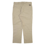 DICKIES Cargo Mens Trousers Beige Slim Straight W38 L30