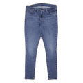 LEVI'S Womens Slim Blue Denim Light W33 L32 Slim Fit Zip Jeans