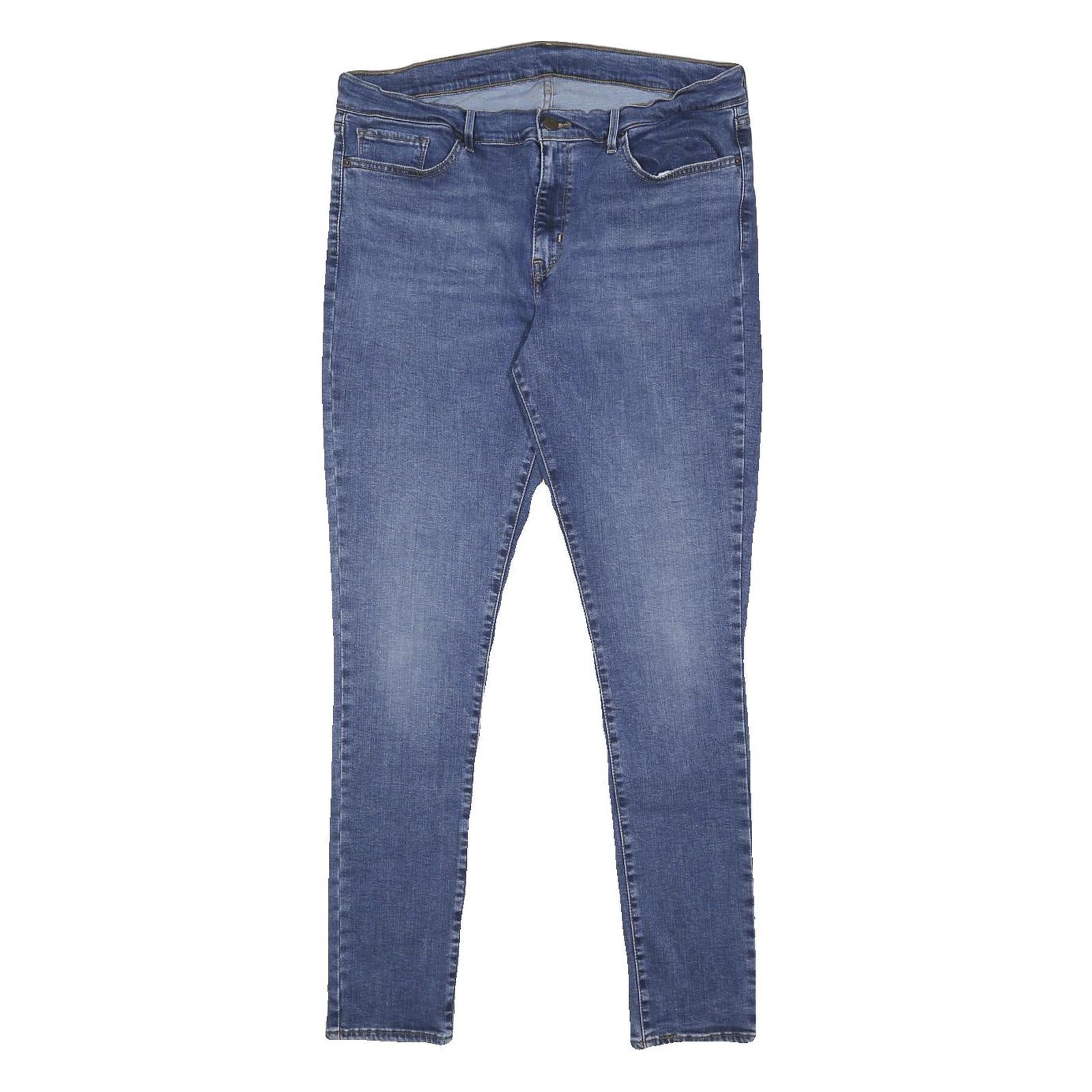 LEVI'S Womens Slim Blue Denim Light W33 L32 Slim Fit Zip Jeans