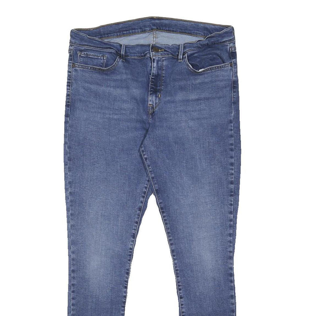 LEVI'S Womens Slim Blue Denim Light W33 L32 Slim Fit Zip Jeans