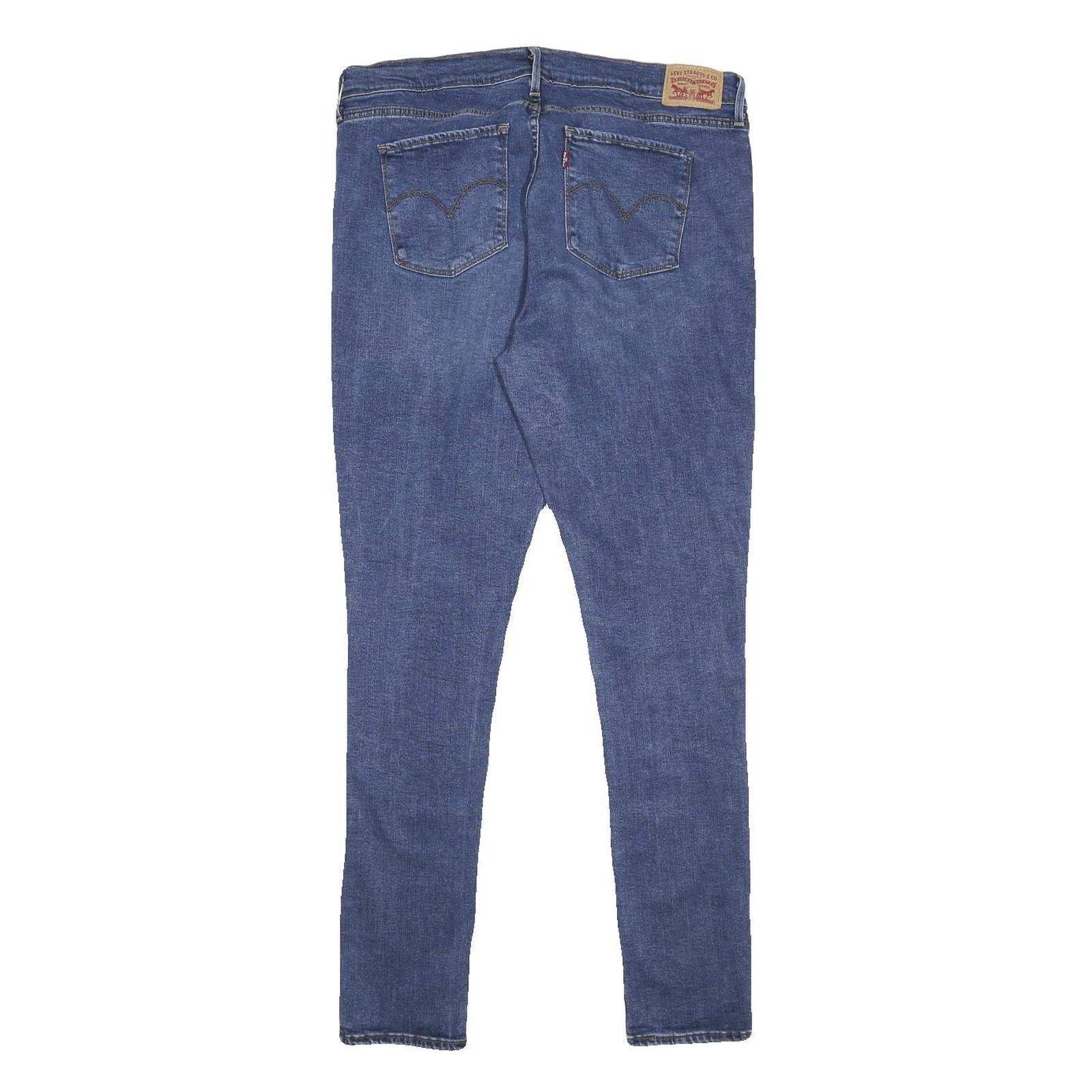 LEVI'S Womens Slim Blue Denim Light W33 L32 Slim Fit Zip Jeans